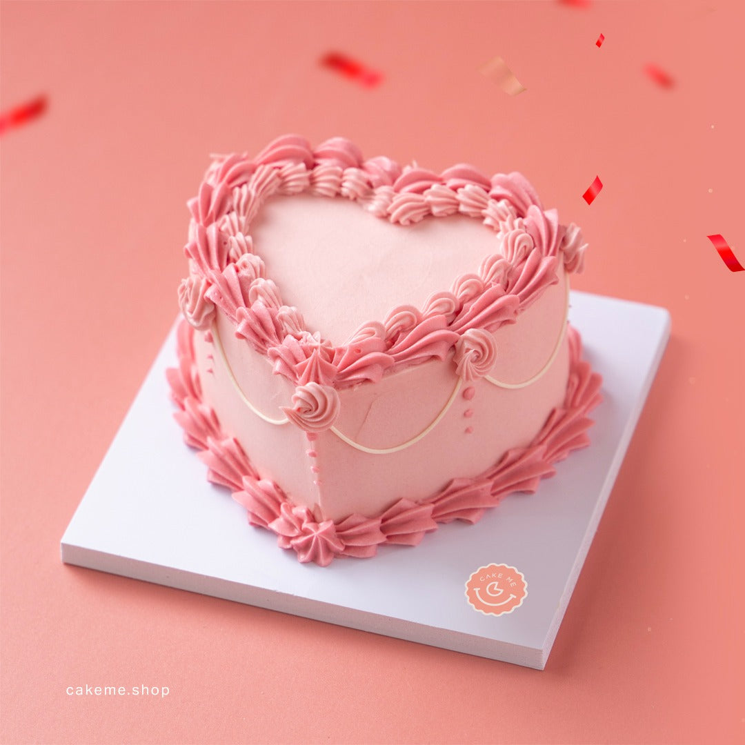 valentines day cake heart shaped