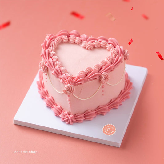valentines day cake heart shaped