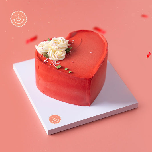 Valentines Day Cake - Red Heart CAKE ME