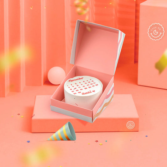 calendar birthday cake